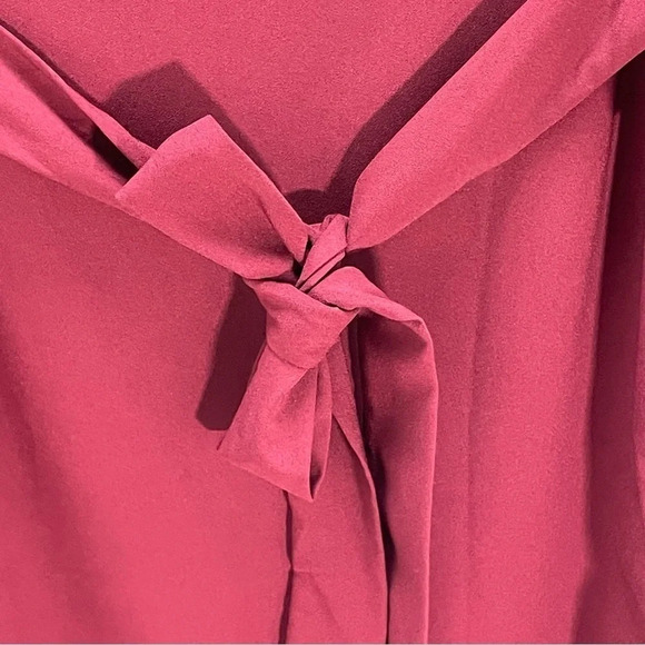 Lulu’s Last Love Song Burgundy Tie Waist Bell Sleeve Mini Dress - Picture 9 of 10